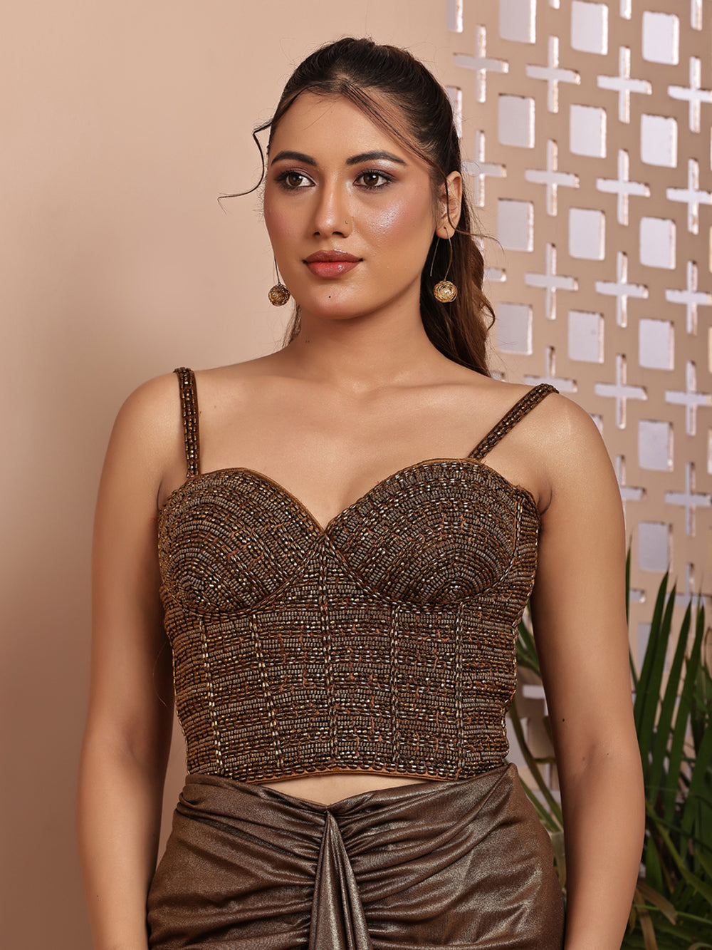 Copper Corset Blouse