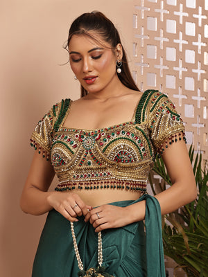 Jewel Green Blouse
