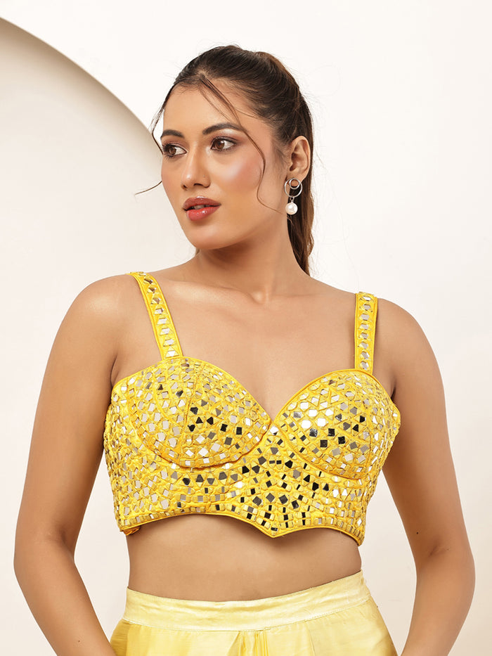 Yellow Small Mirror Blouse