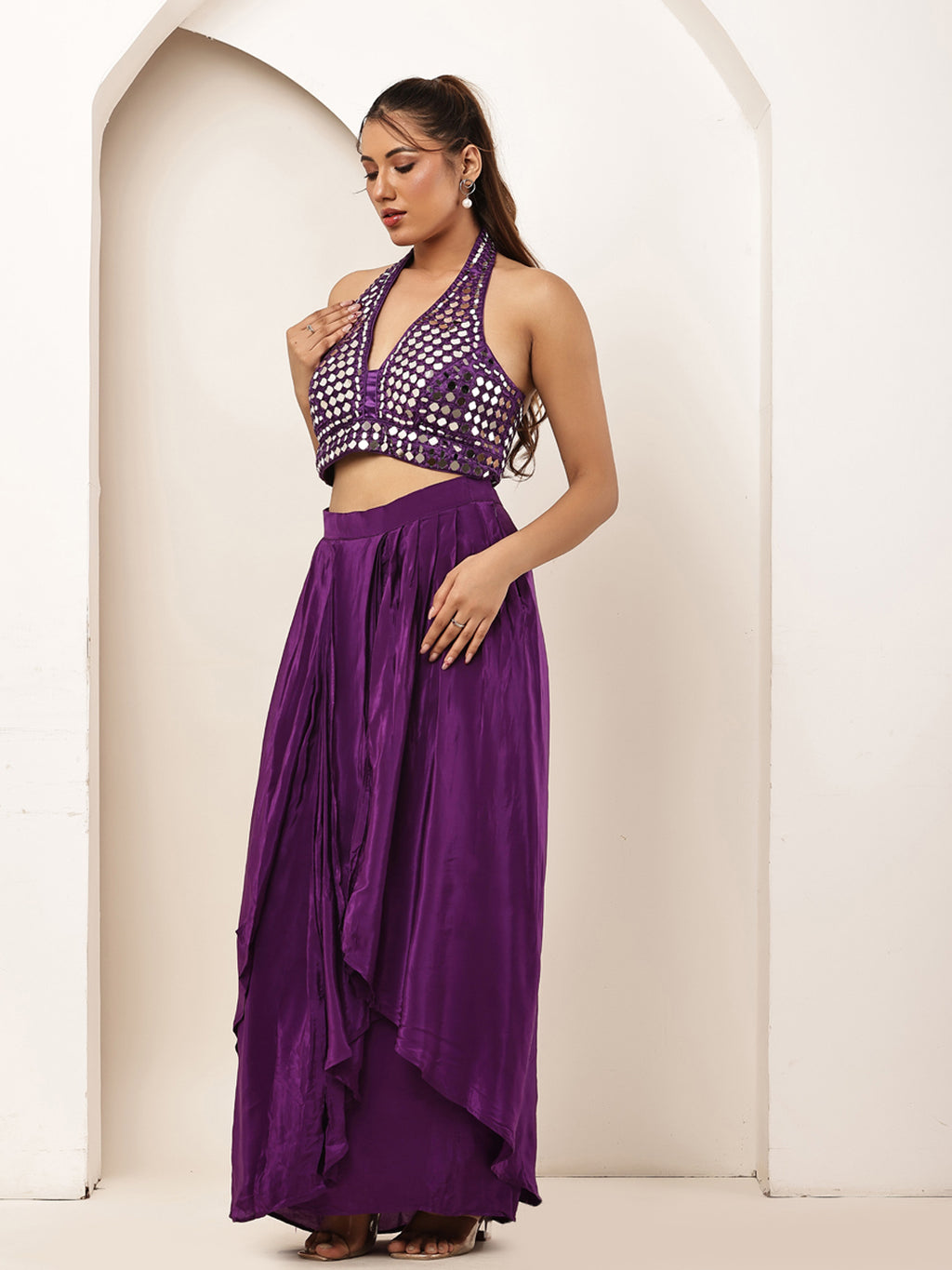 Purple Halter set