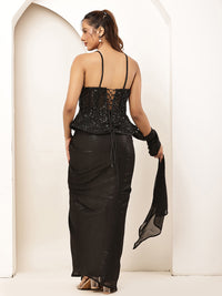 Black peplum style