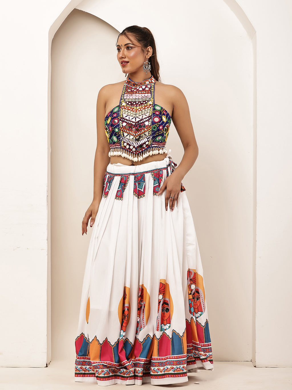 White blue Navratri
