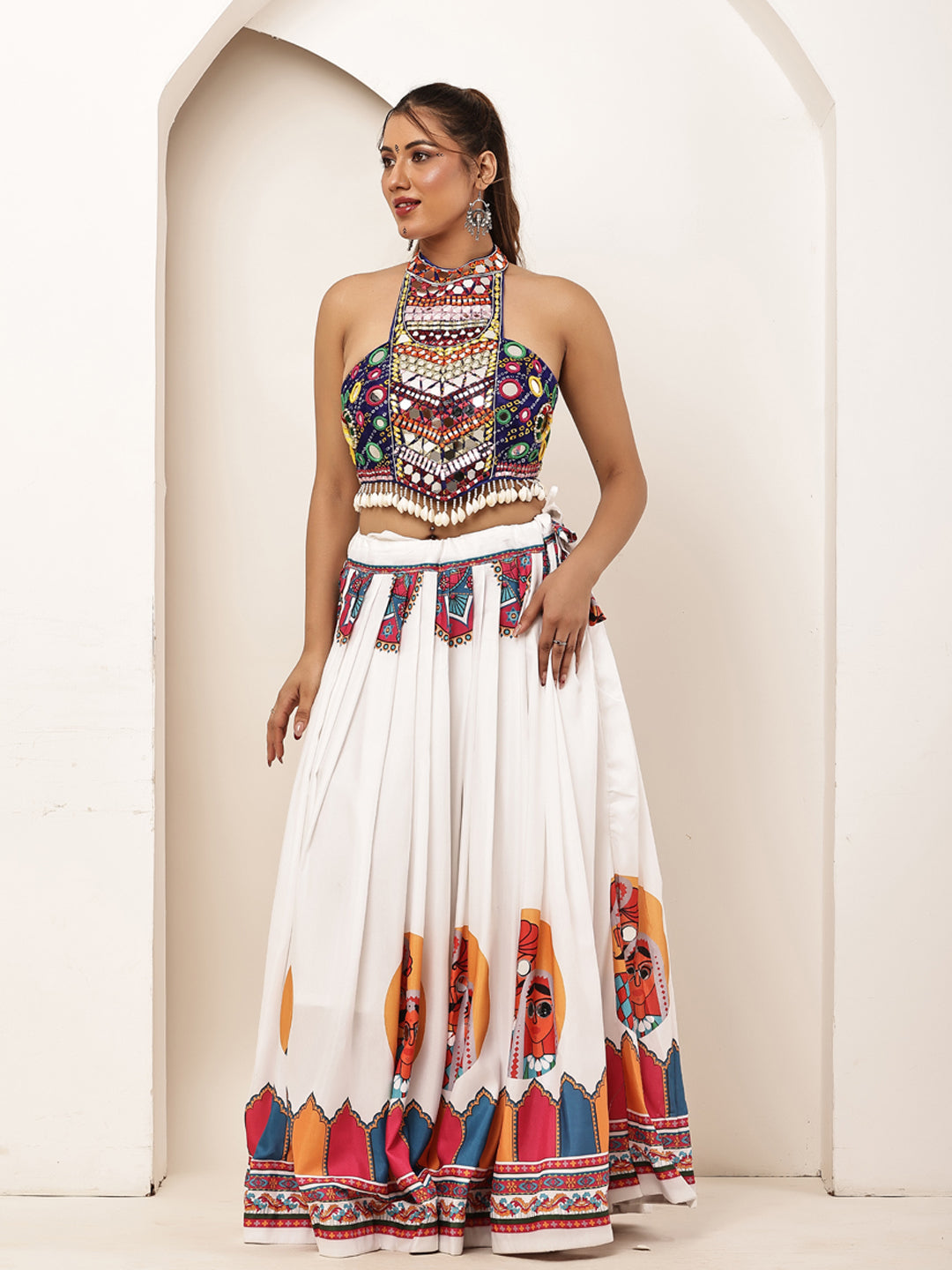 White blue Navratri