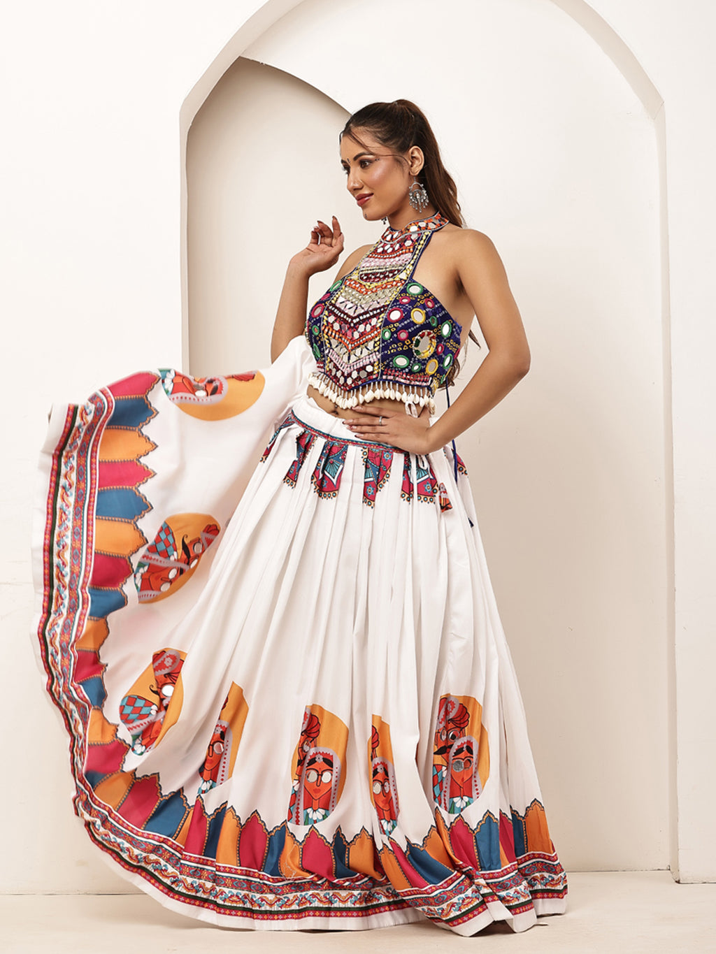 White blue Navratri
