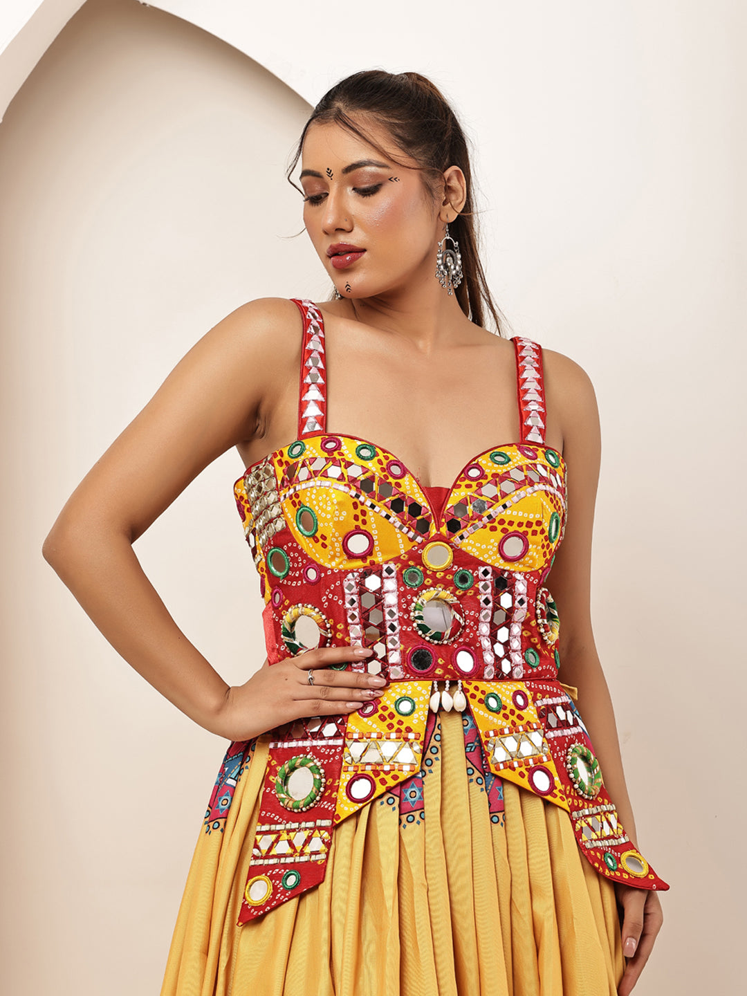 Navratri Multicolour with Skirt