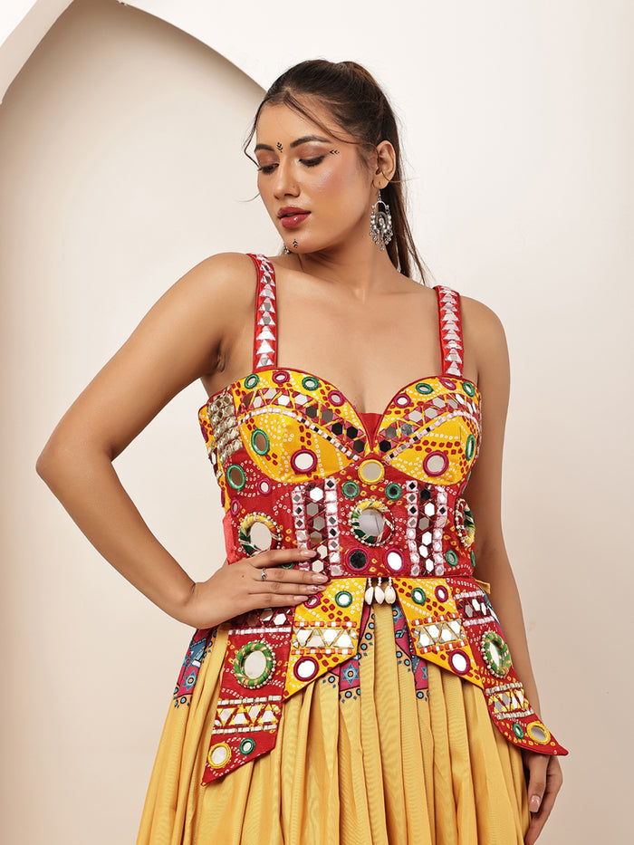 Navratri Multi Corset Blouse