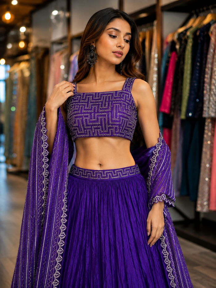 Purple Dress -3 Piece set