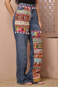 Navratri Jeans Dark Blue