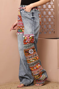 Navratri Jeans-Light Blue