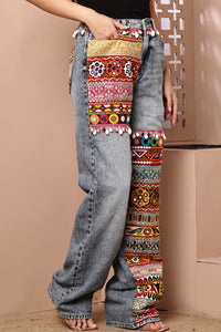 Navratri Jeans-Light Blue