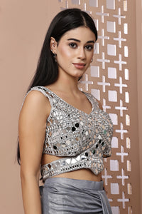 Waist Cut Silver Mirror