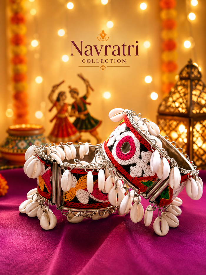 Navratri Shell Kada (Set of 2)