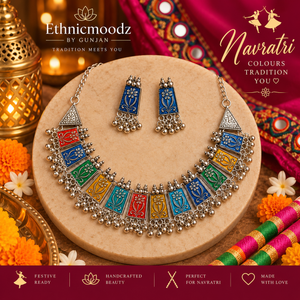 Necklace with Ghungroo with Earrings