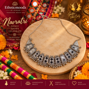 Navratri  Necklace with Mirror