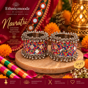 Navratri Bangle with Mirror(Set of 2)