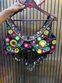 Black Tassle Navratri Blouse